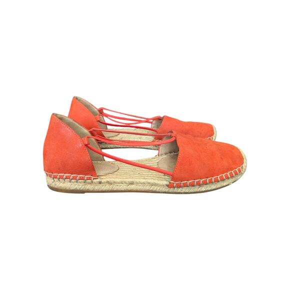 Eileen Fisher Lee Espadrille Sandals Orange Jute Womens 6 Summer Spring Casual - Picture 3 of 9
